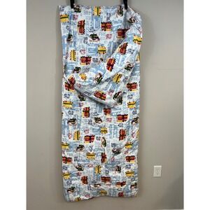 RARE Coming Home (now Lands End) Sleeping Bag Rescue Team Vehicle Print Vintage